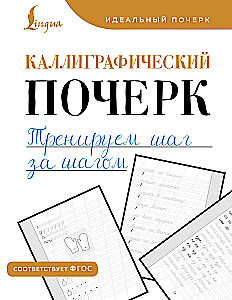 Calligraphic handwriting. Training step by step