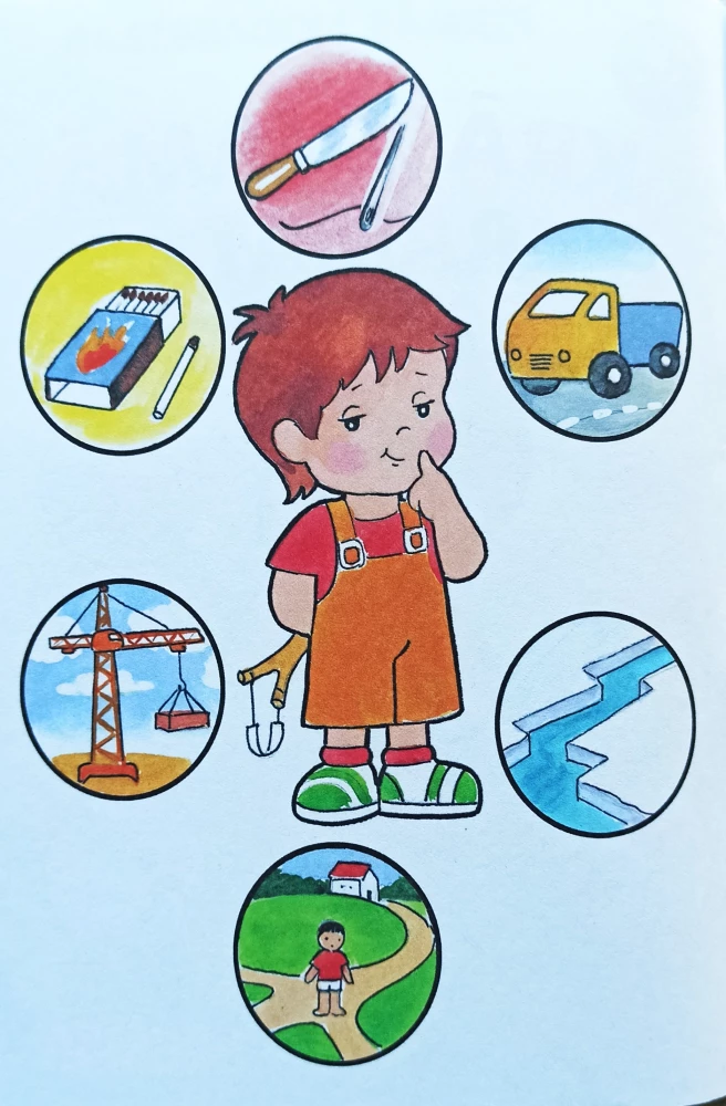 Coloring book - Safety. LV