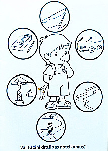Coloring book - Safety. LV