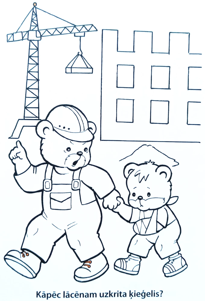 Coloring book - Safety. LV