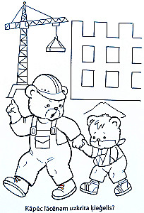 Coloring book - Safety. LV