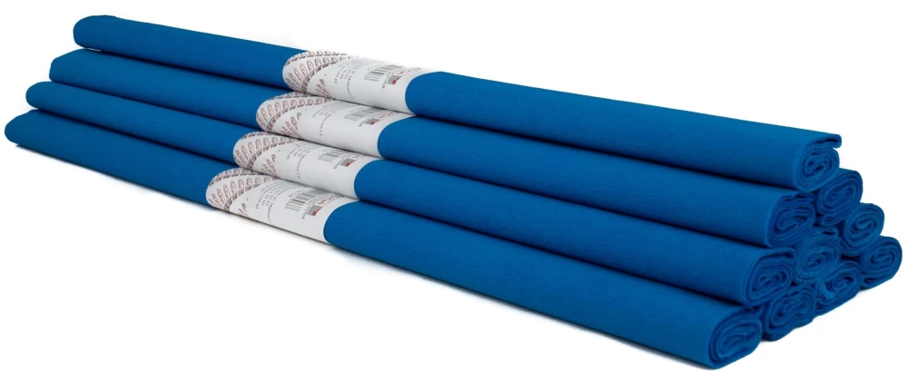 Crumpled paper - blue, 50 x 200 cm, 1 roll