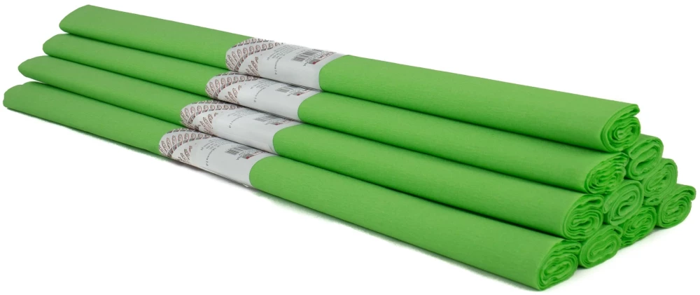 Crepe paper - light green, 50 x 200 cm, 1 roll