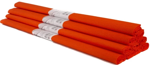 Crepe paper - orange, 50 x 200 cm, 1 roll