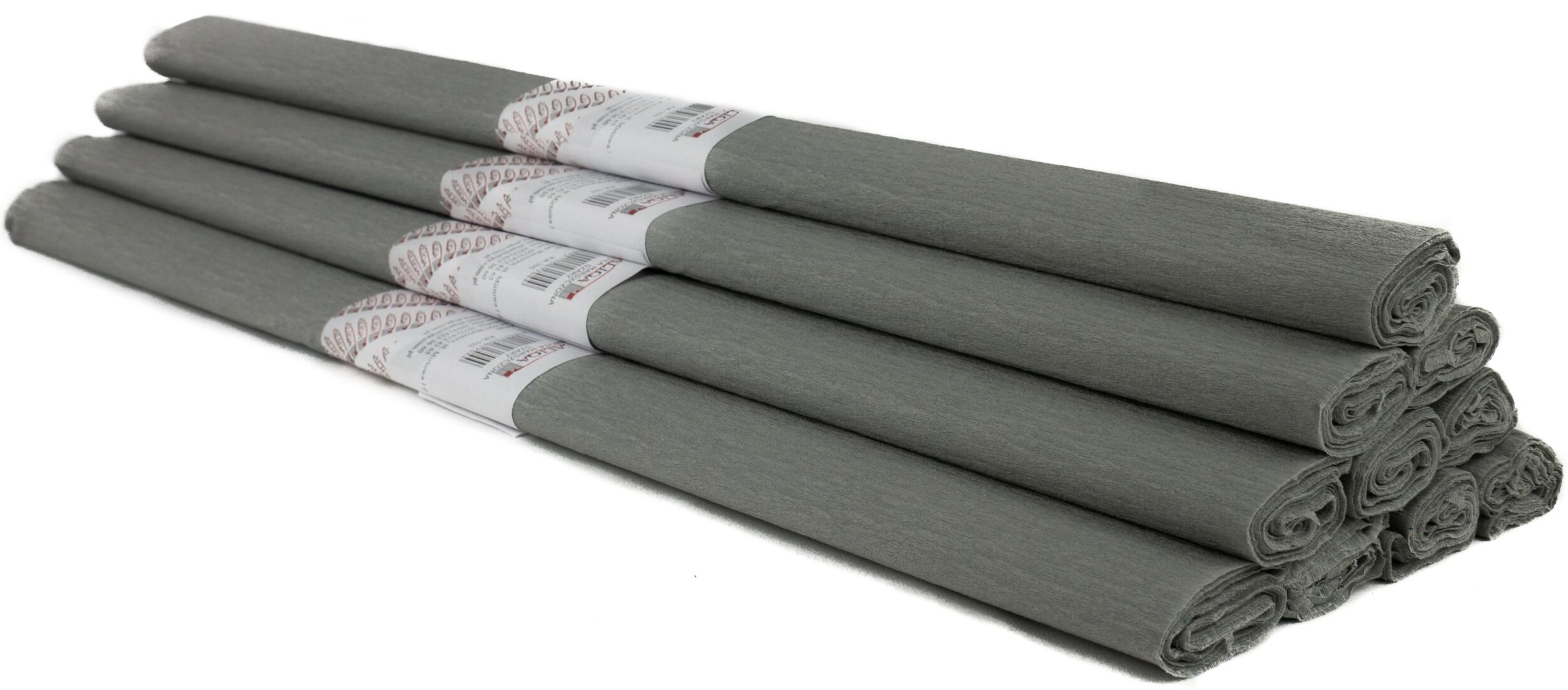 Krepa papīrs - pelēks, 50 x 200 cm, 1 ruļļi