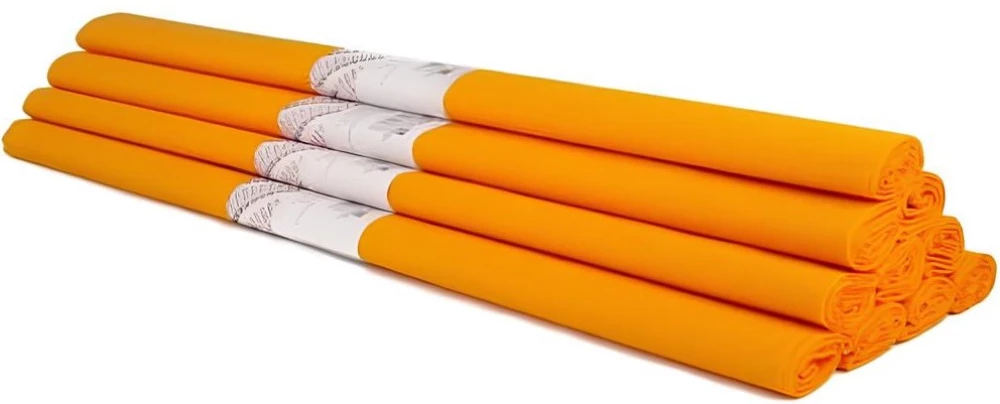 Crêpe paper - orange, 50 x 200 cm, 1 roll