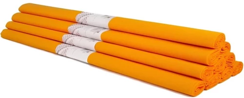 Crêpe paper - orange, 50 x 200 cm, 1 roll