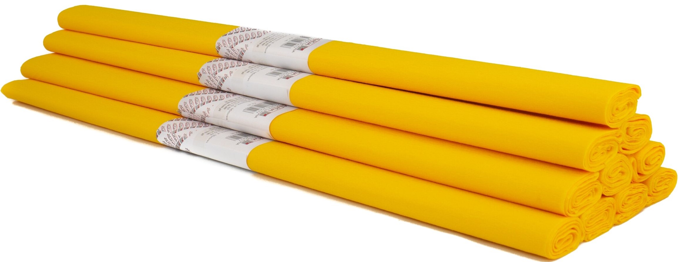 Krepa papīrs - tumši dzeltena, 50 x 200 cm, 1 ruļļi