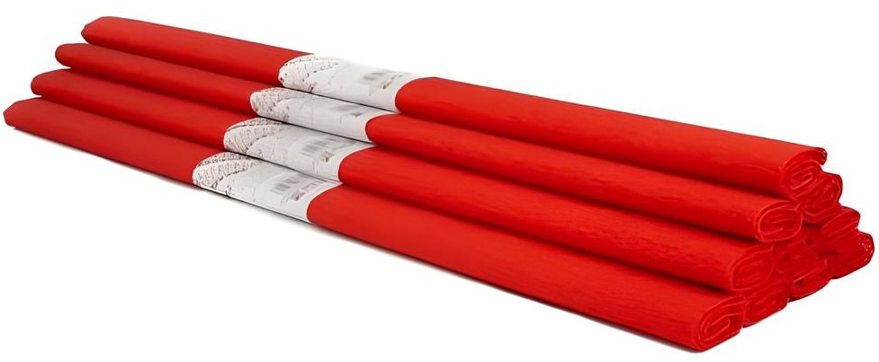 Krepa papīrs - tumši oranžs, 50 x 200 cm, 1 ruļļi