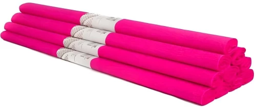 Creeped paper - dark pink, 50 x 200 cm, 1 roll