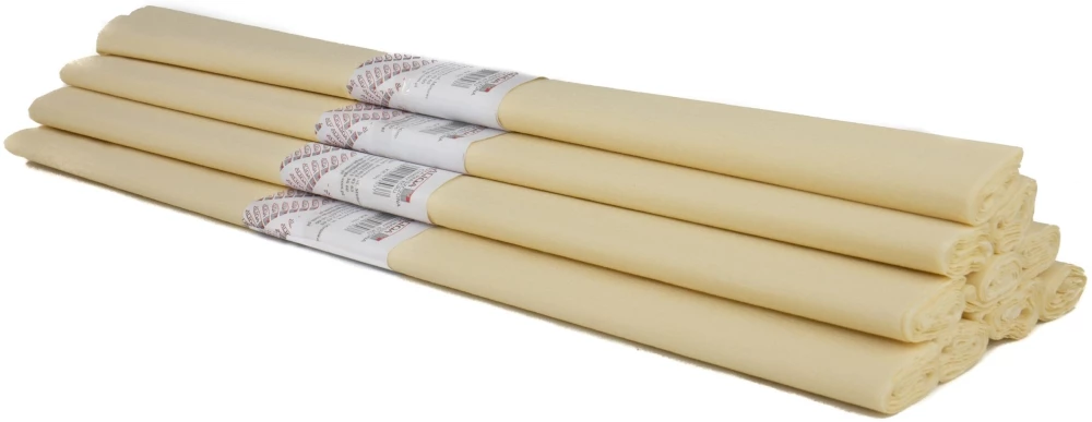 Crepe paper - champagne, 50 x 200 cm, 1 roll
