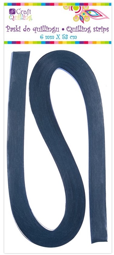 Quilling lentes 6 mm - zilas, 100 gab.