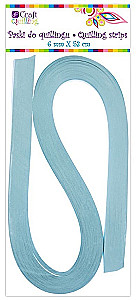 Quilling strips 6 mm - turquoise, 100 pieces