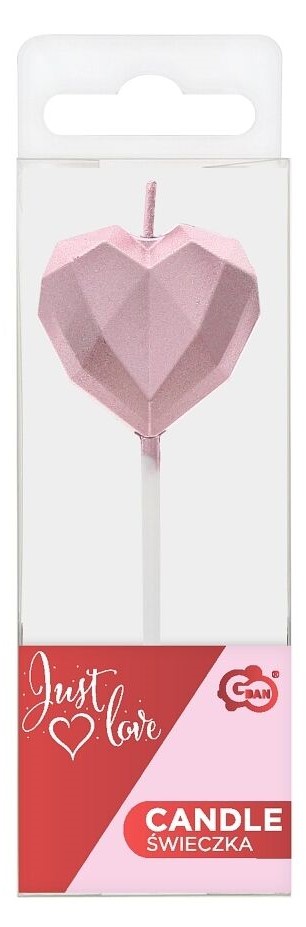 Świeca na tort - Serce