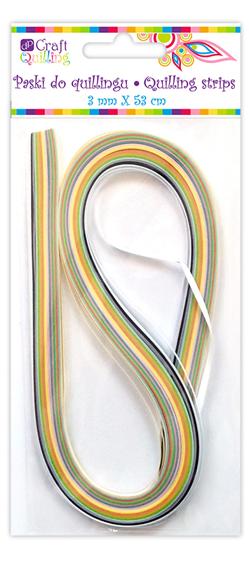 3 mm kvillinga lentes, 108 gabali pamata (18 krāsas)