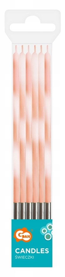 Zestaw świeczek - Candy, 6 sztuk