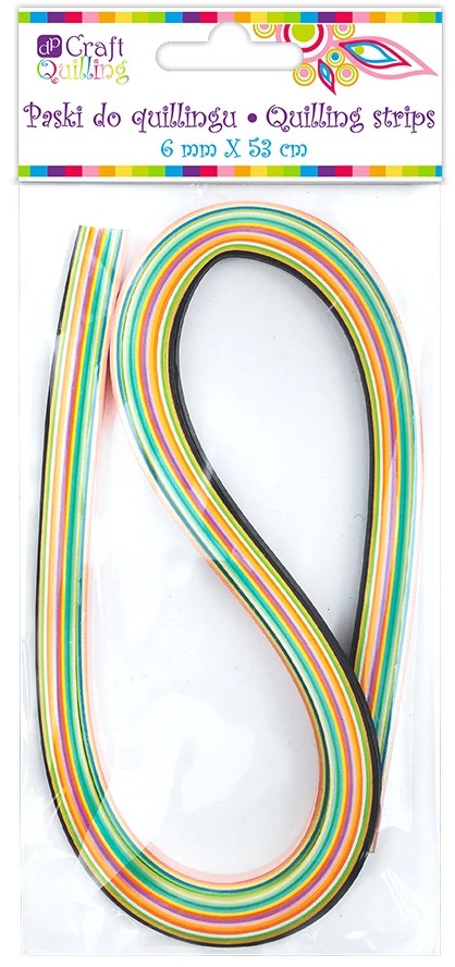 Quilling lentes, 6 mm, 108 gab.