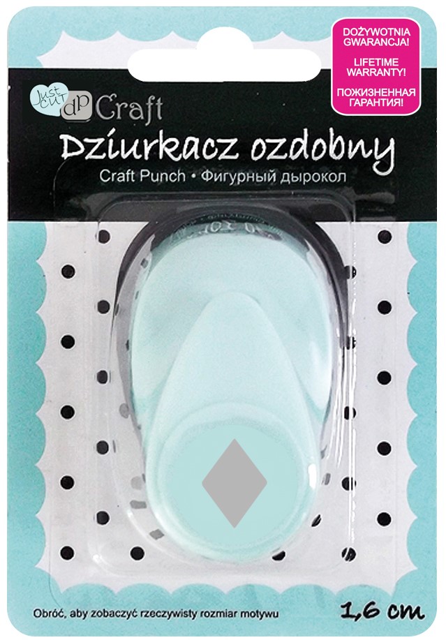 Figūru perforators, 1,6 cm - Rombs