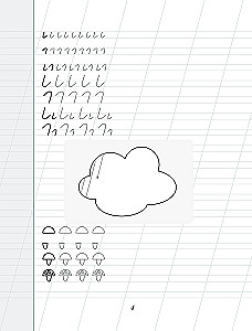 Calligraphic handwriting. Training step by step
