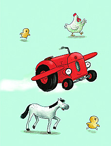 Der kleine rote Traktor und das Flugzeug