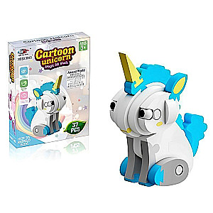 3D Constructor - Unicorn, 37 pieces
