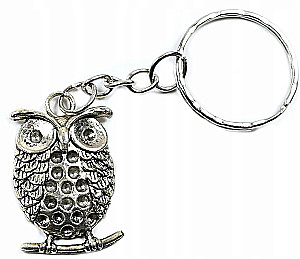 Metal Keychain - Owl, assorted