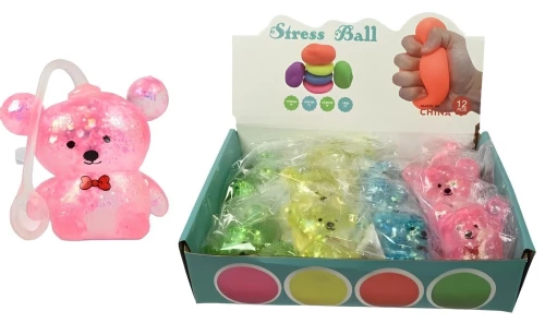 Stress Relief Toy - Teddy Bear, color assortment