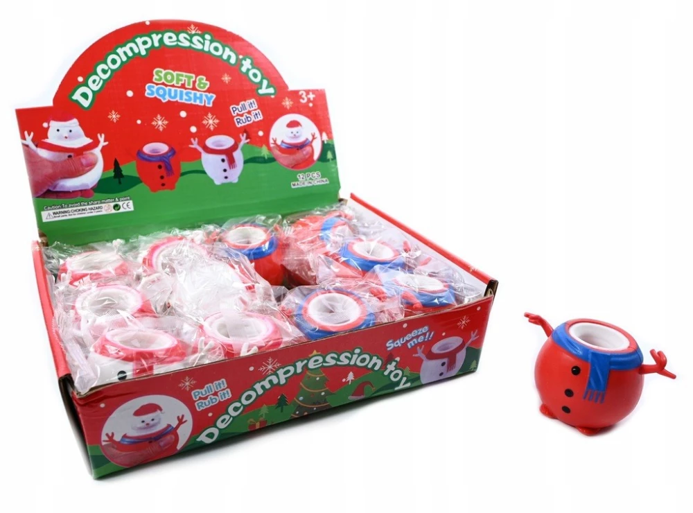 Stress Relief Toy - Snowman, mix