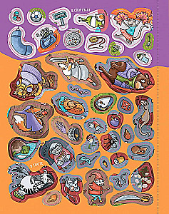 Wimmelbook with Stickers. Funny Stories