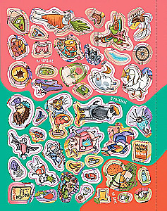 Wimmelbook with Stickers. Funny Stories
