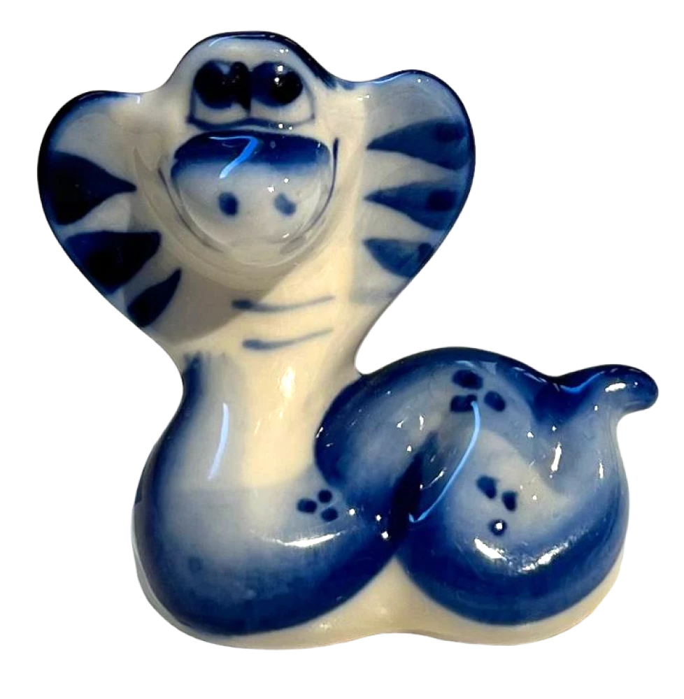 Porcelain figurine - Snake - Marusya (5x5.5)
