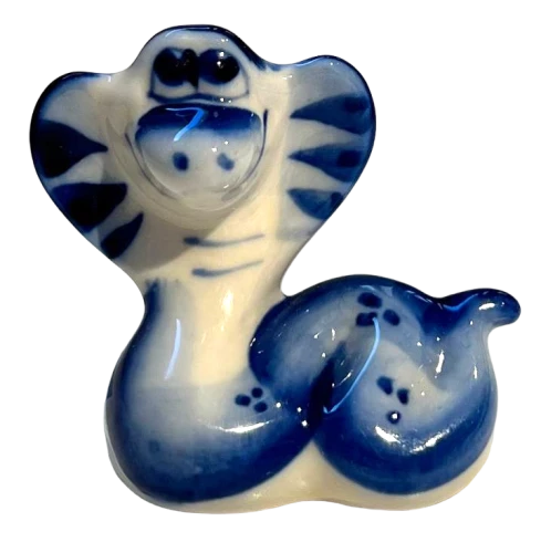 Porcelain figurine - Snake - Marusya (5x5.5)