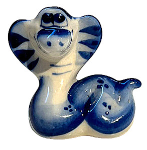 Porcelain figurine - Snake - Marusya (5x5.5)
