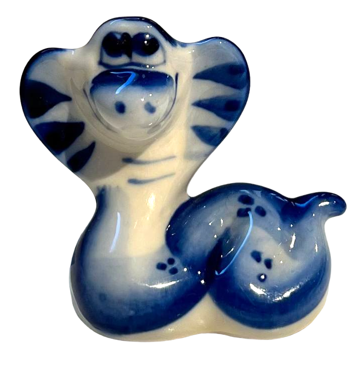 Figurka porcelanowa - Wąż - Marusia (5x5,5)