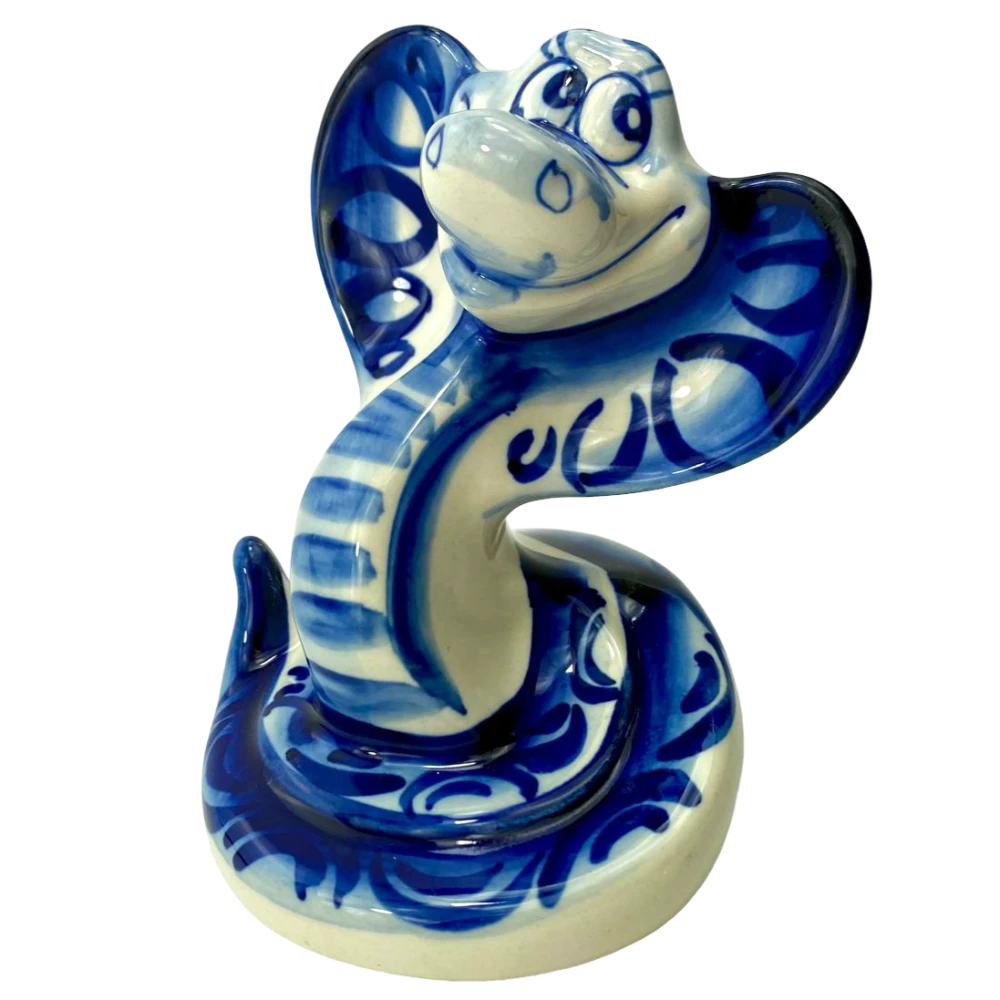 Porcelain figurine - Snake - large rattlesnake (11x9.5)