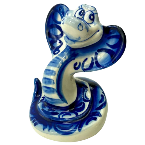 Porcelain figurine - Snake - large rattlesnake (11x9.5)