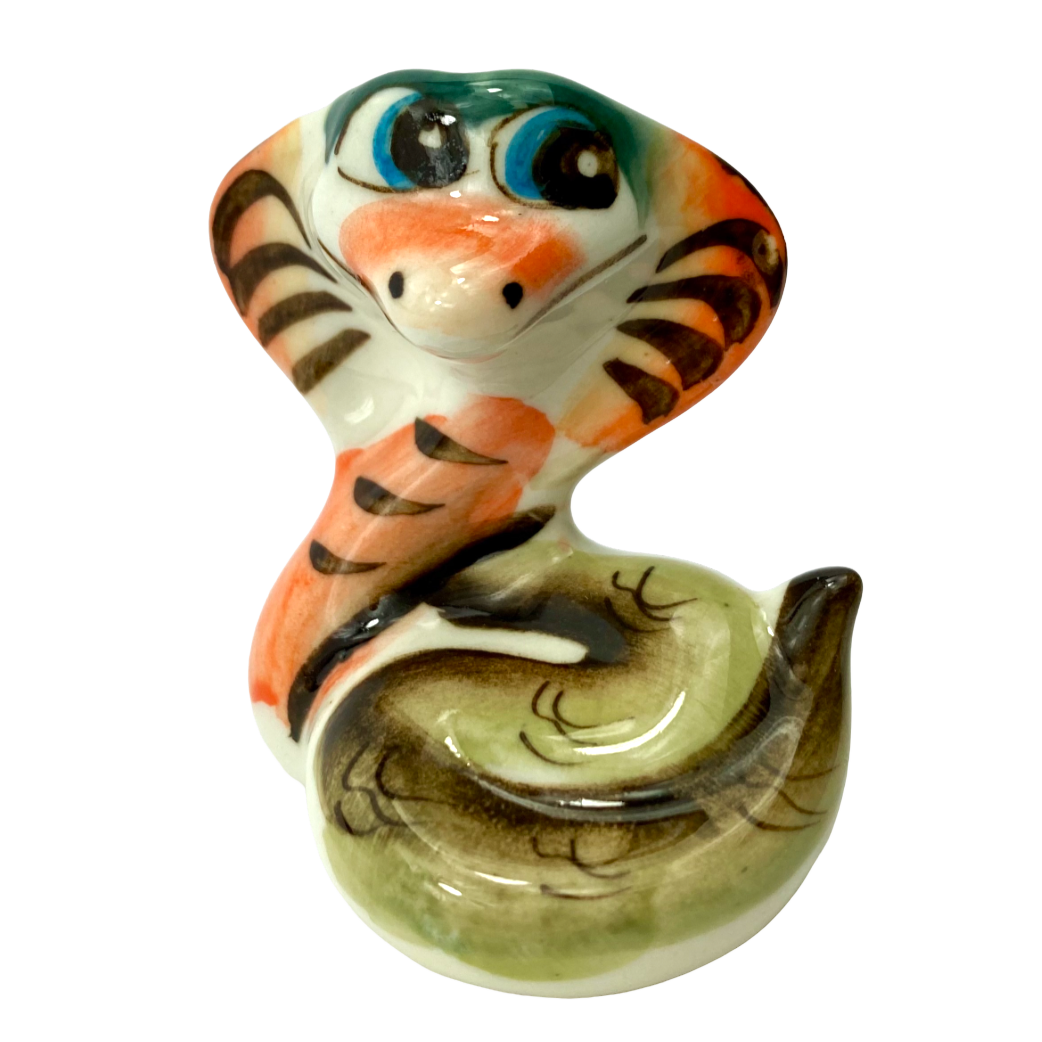Figurka porcelanowa - Wąż - Lala (6x5,5)