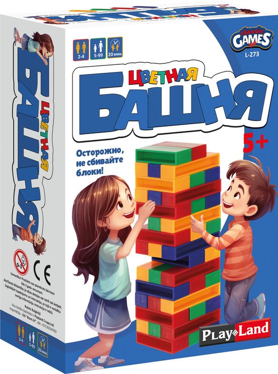 Настольная игра - Красочная башня