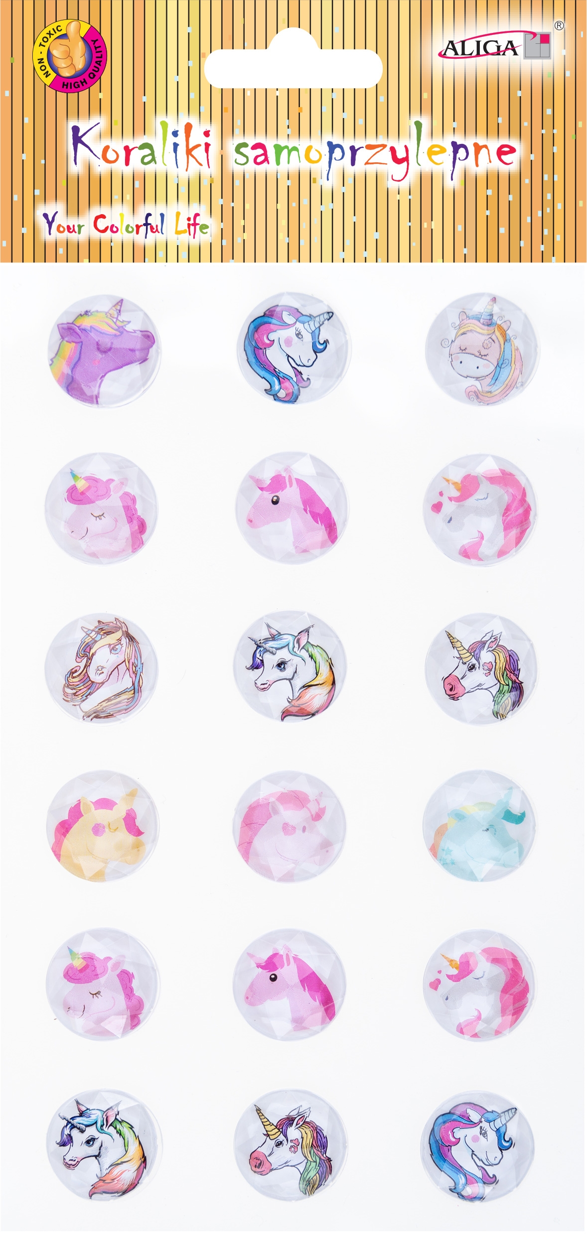 Selbstklebende Kristalle - Einhörner