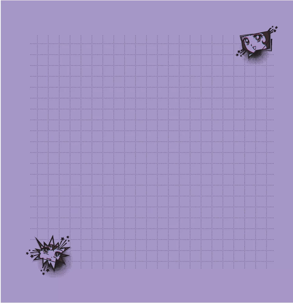 Notebook - Anime Style (Purple-Yellow)