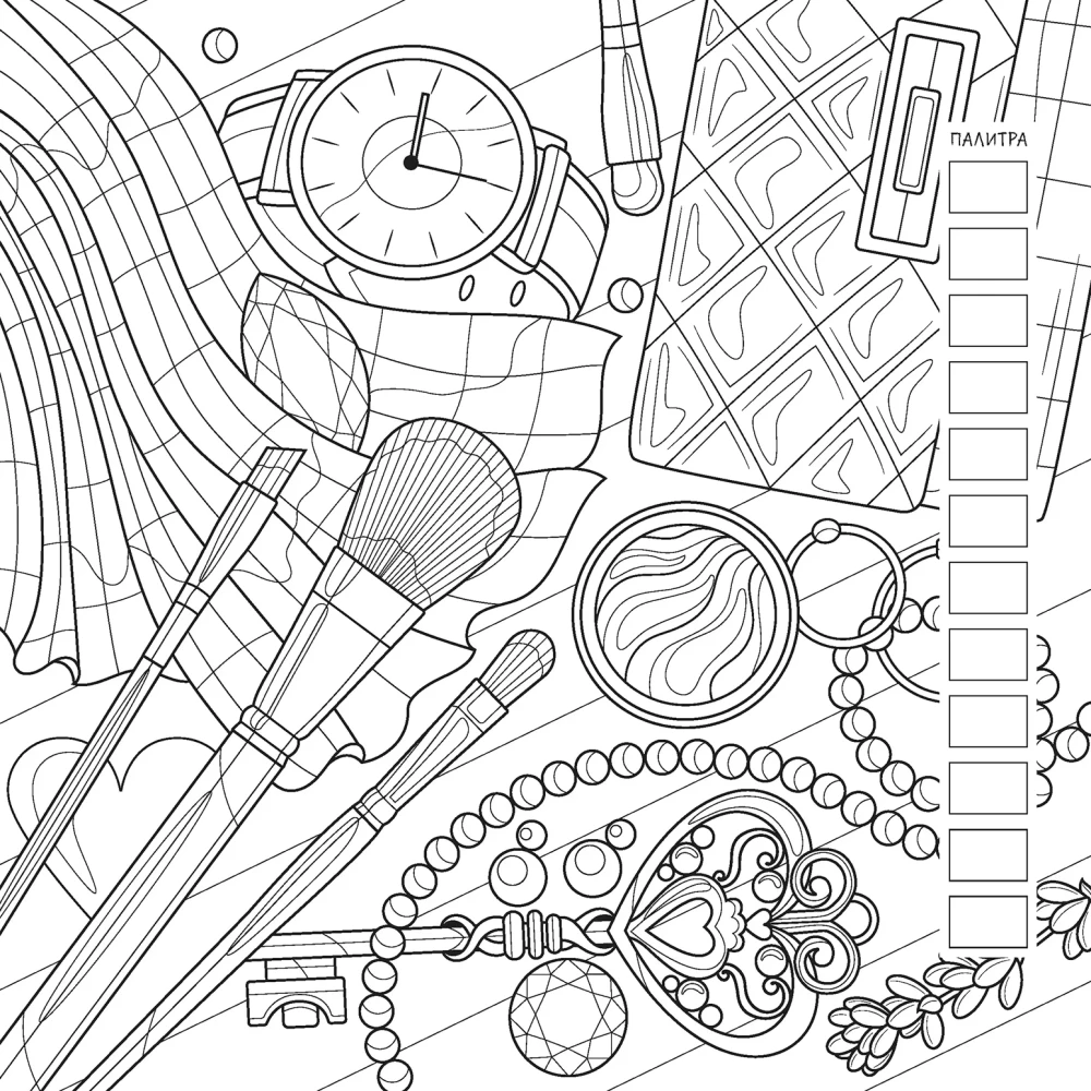 Coloring Book - Fashion Girl for Marker Work