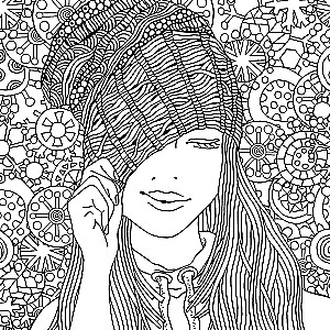 Coloring book for working with Hygge markers (cacti)