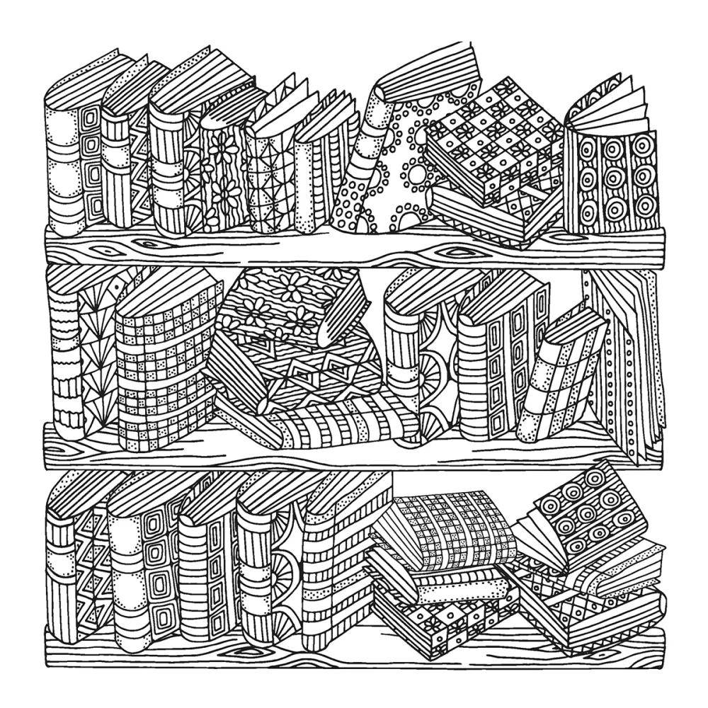 Coloring book for working with Hygge markers (cacti)