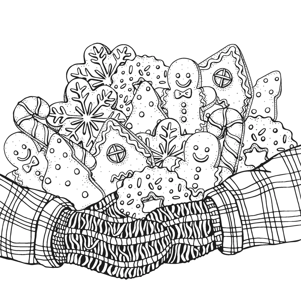 Coloring book for working with Hygge markers (cacti)