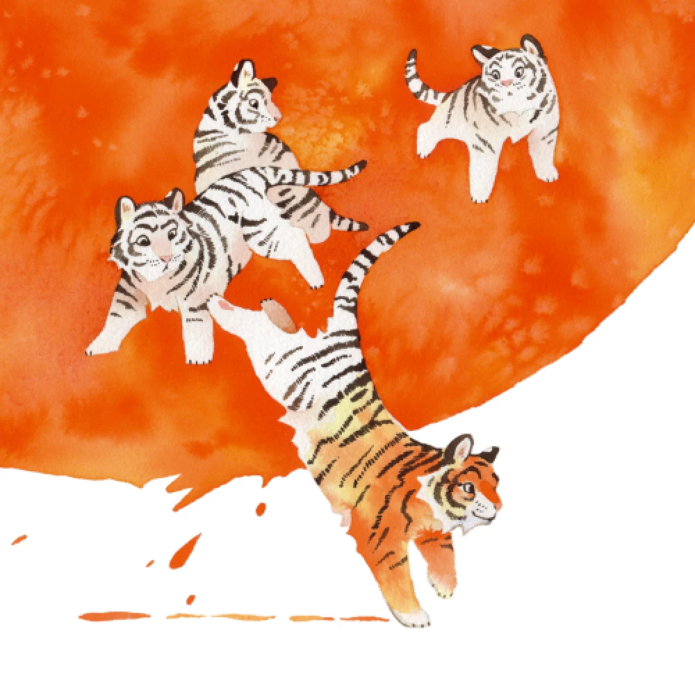 The Little Tiger Who Ran Out of Paint