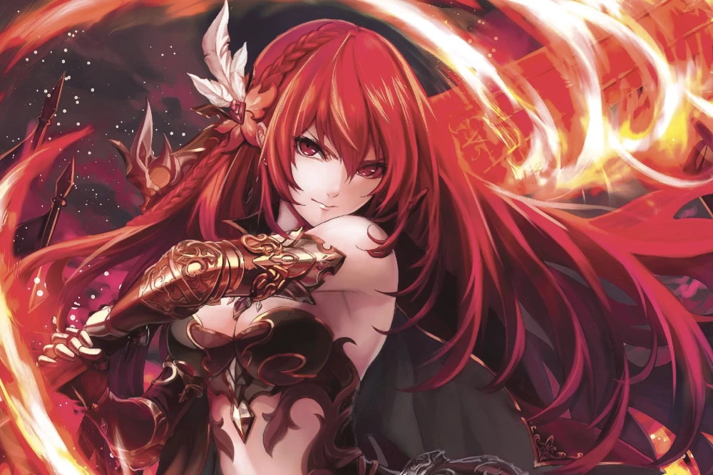 Fantasy Girls Planner (with a red-haired girl)
