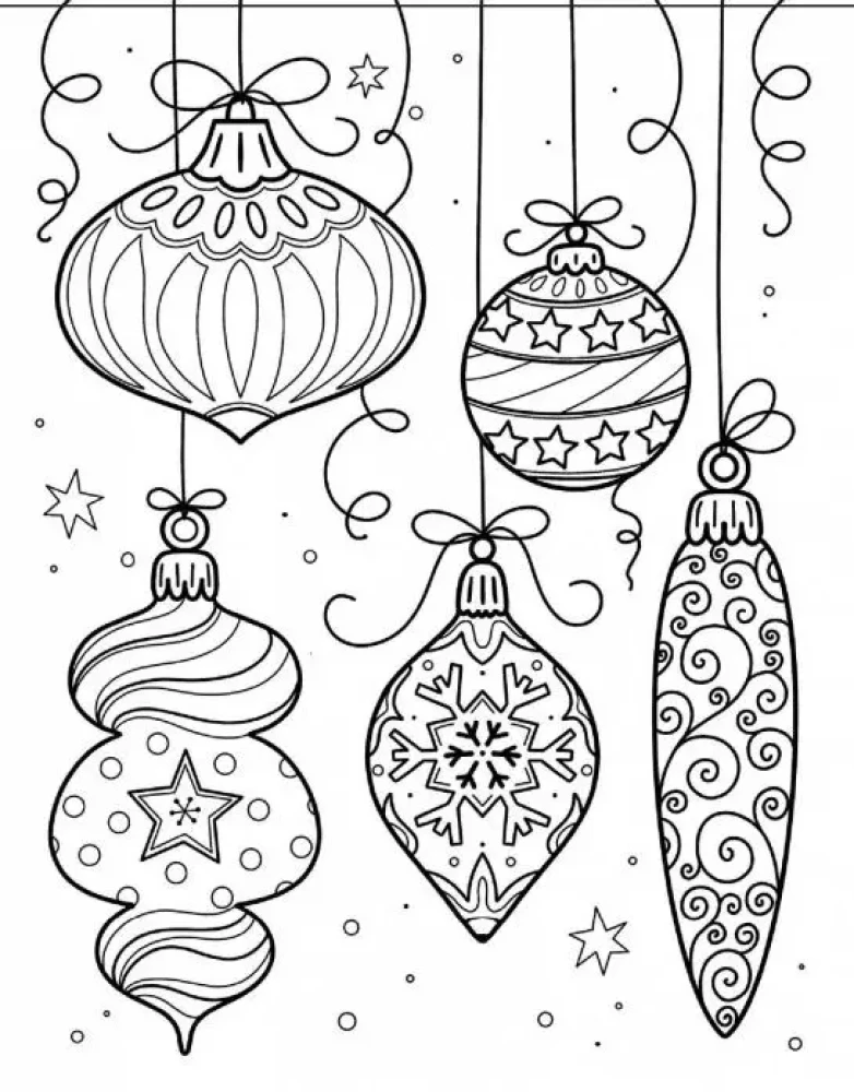 Art Coloring Book for New Year. Snowman in a Car