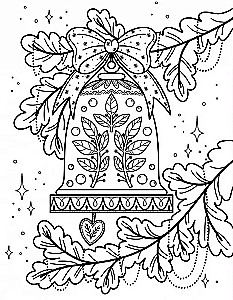 Art Coloring Book for New Year. Snowman in a Car