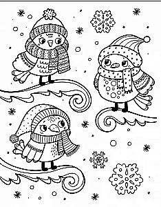 Art coloring book for the New Year. Gingerbread house