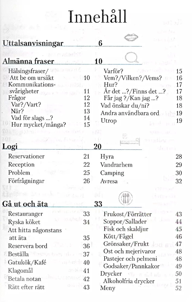 Russian phrasebook and dictionary for Swedish speakers